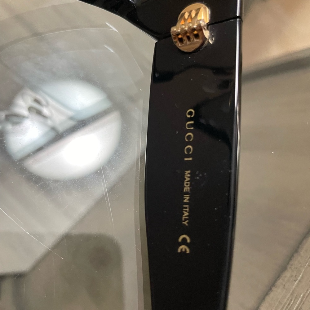 Gucci Rectangular Acetate Sunglasses With Pearls … - image 6